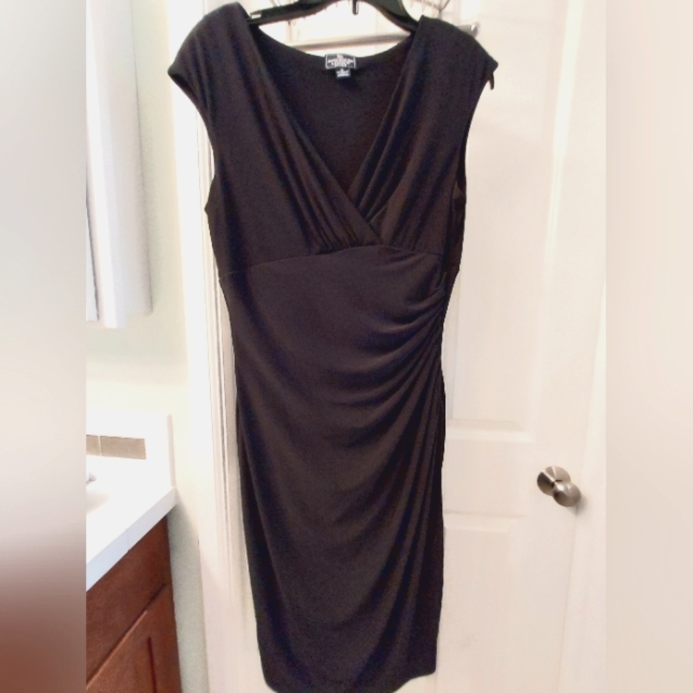 Ladies black pull over dress